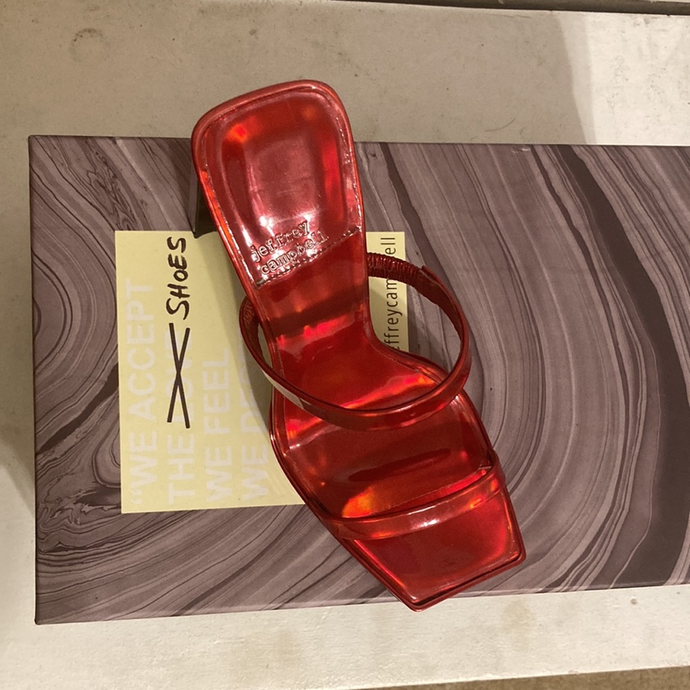 Jeffrey Campbell Red Block Heel - image 2